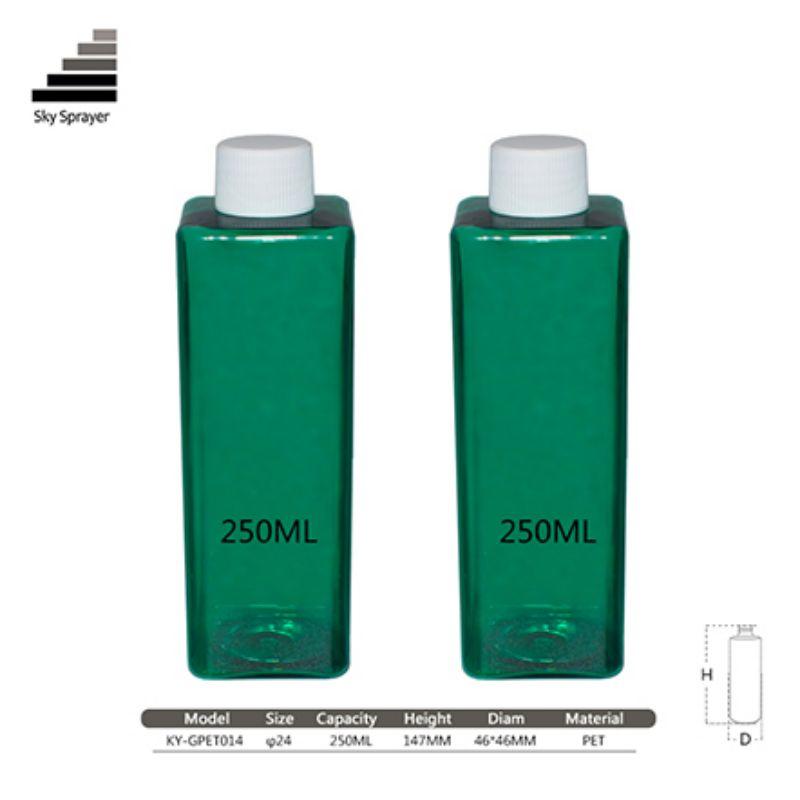 250ml cosmetic packaging  PET plastic bottle 