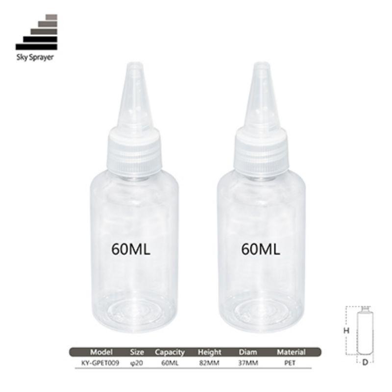 60ML cosmetic packaging  PET plastic bottle 