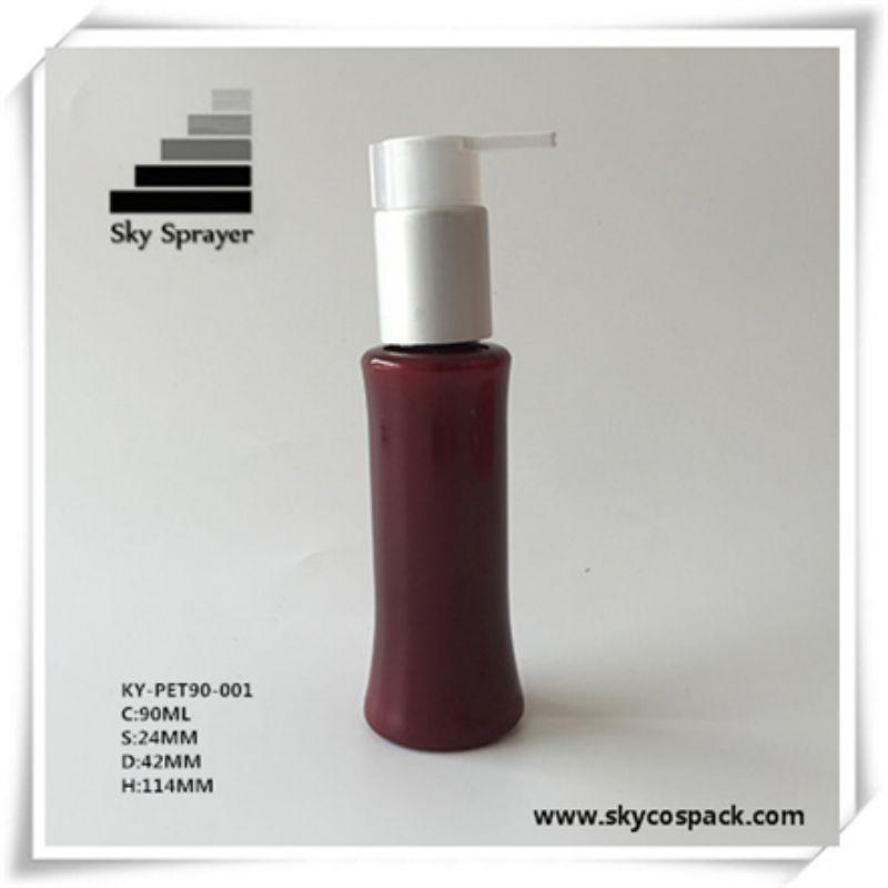 Manufacturer 90ml cosmetic lotion cream bottle pet bottle 